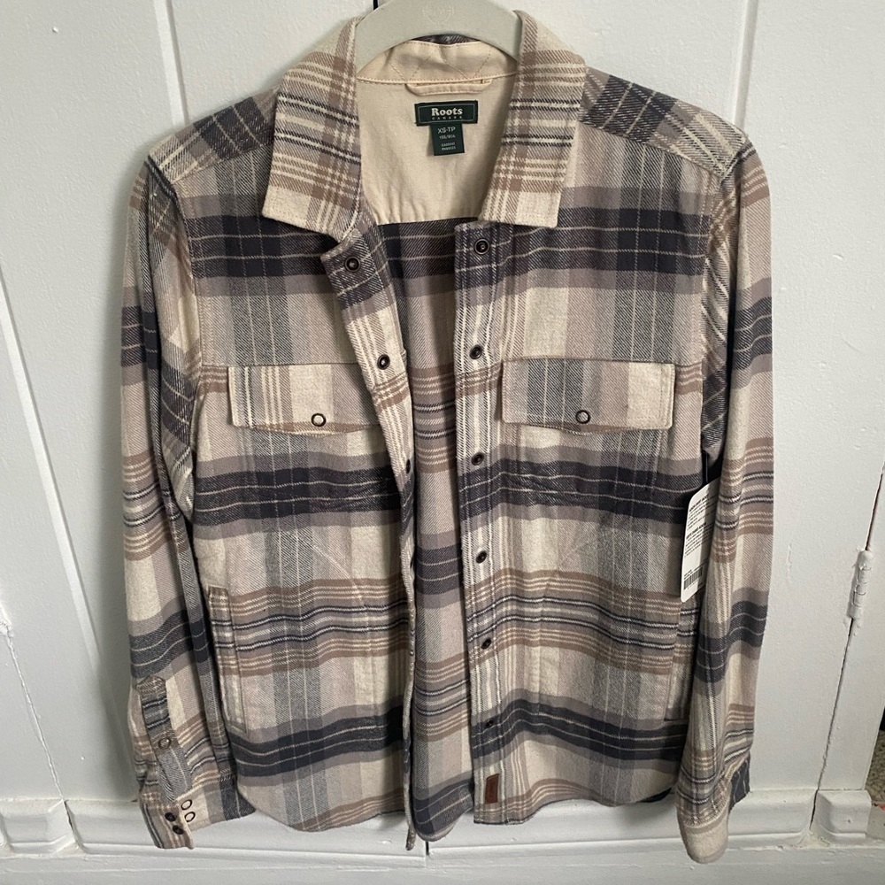 Roots flannel new tags women’s extra small